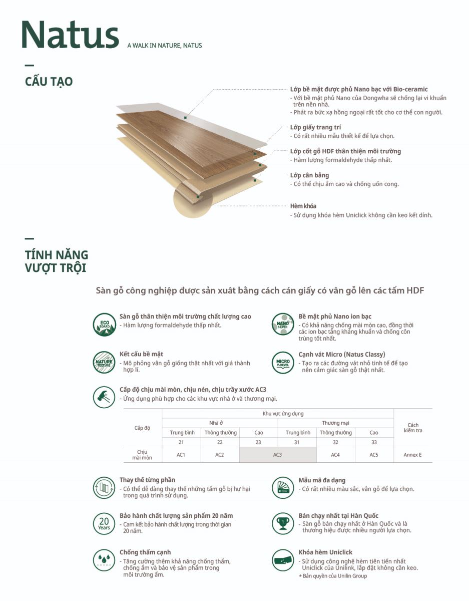 Sàn gỗ Dongwha Natus Trendy NT003 - Origin Teak Light - Ảnh 3