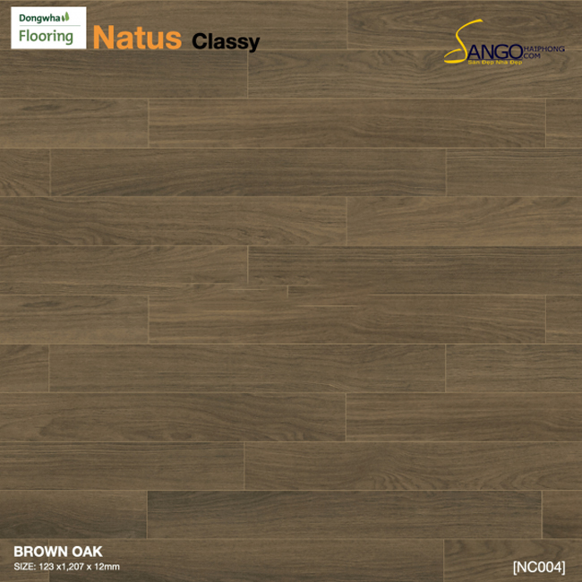 Sàn gỗ Dongwha Natus Classy NC004 - Brown Oak - Ảnh 2