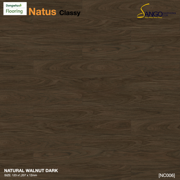 Sàn gỗ Dongwha Natus Classy NC006 – Natural Walnut Dark - Ảnh 2